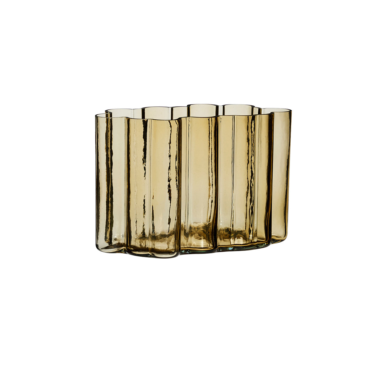 Hübsch vaas Umber - glas - 30x16xh20cm