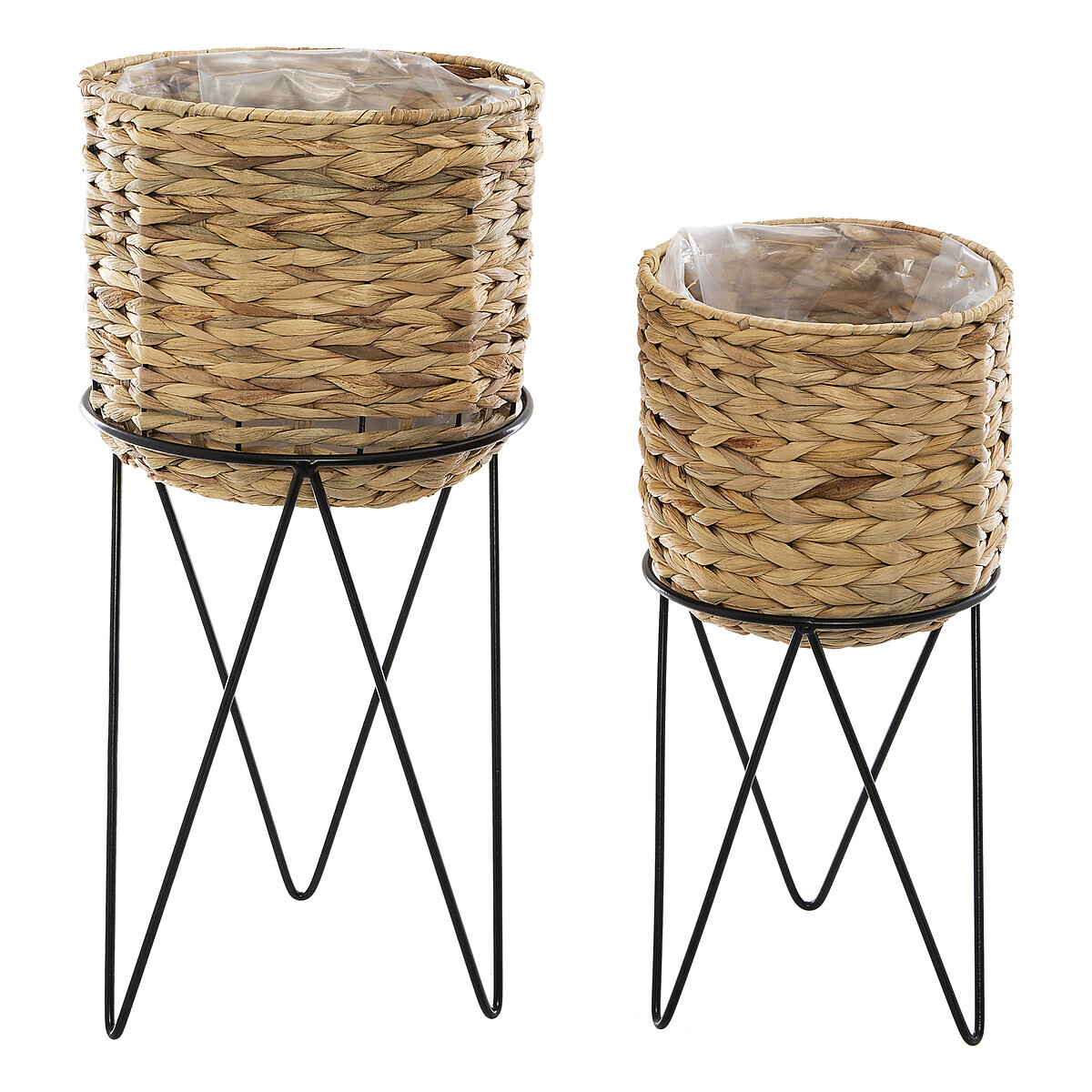Set of 2 pots "Hya" Beige