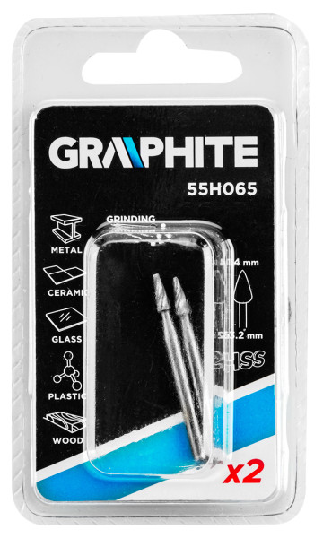 Frez HSS stożek 1.4mm 2szt GRAPHITE 55H065