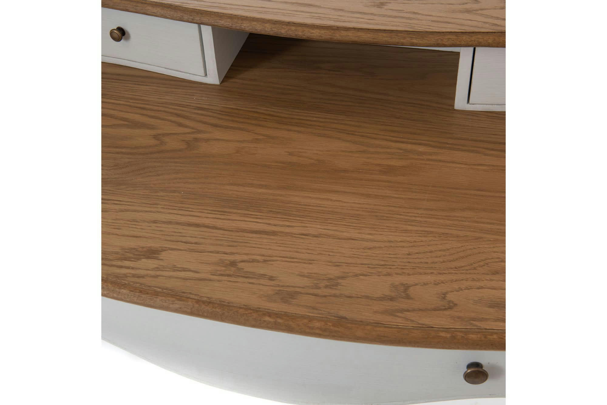 BETSY - Bureau secrétaire en bois blanc shabby chic