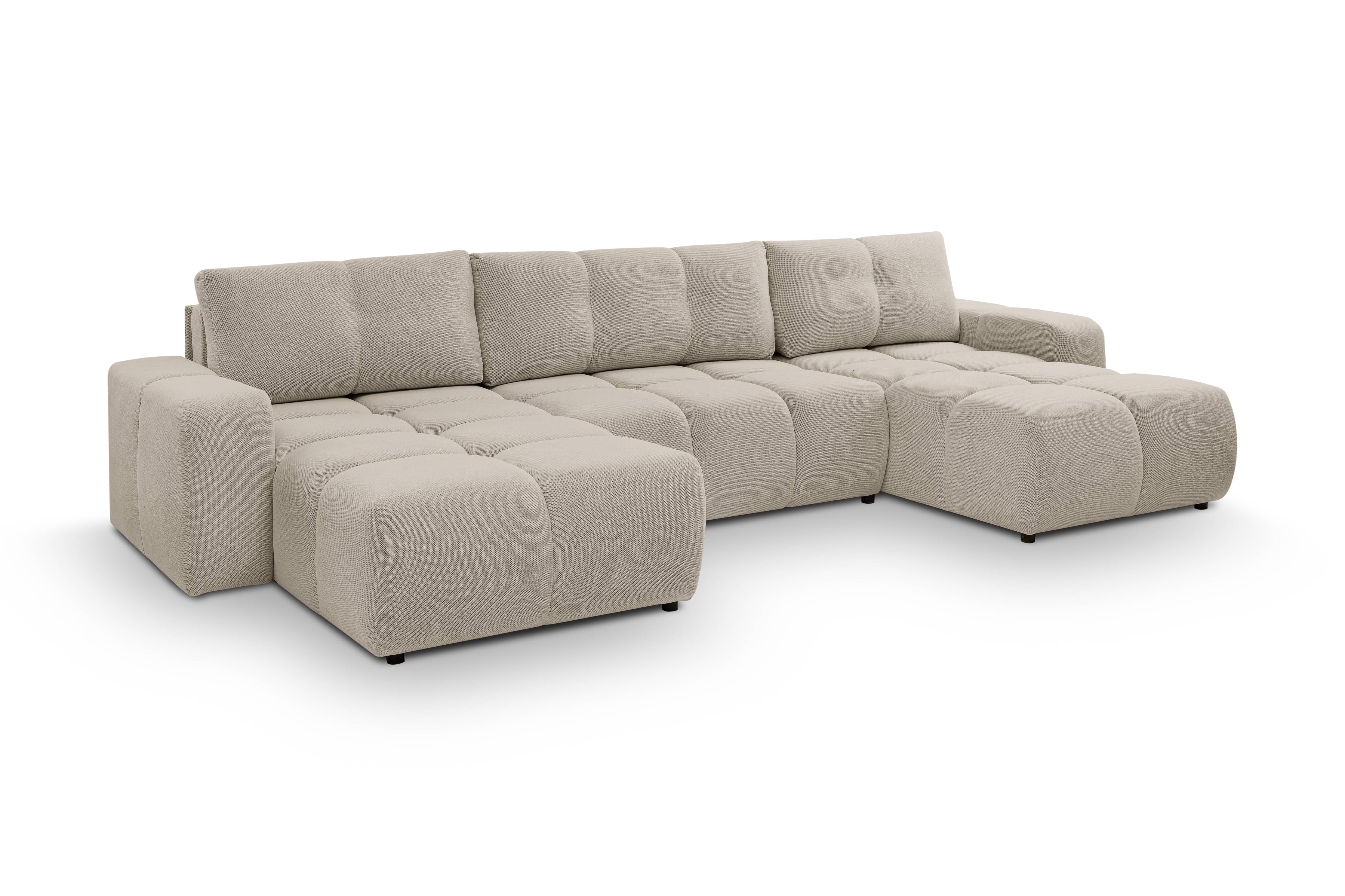 U-slaapbank SOLA chenille