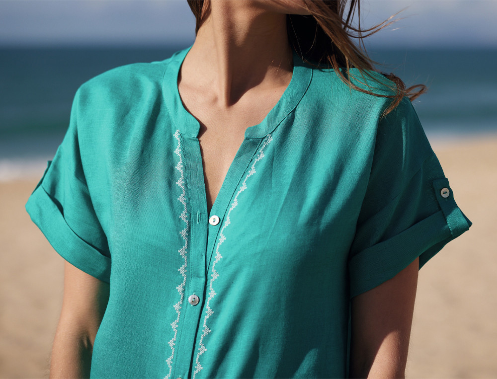 Liquette turquoiseSur le lagon