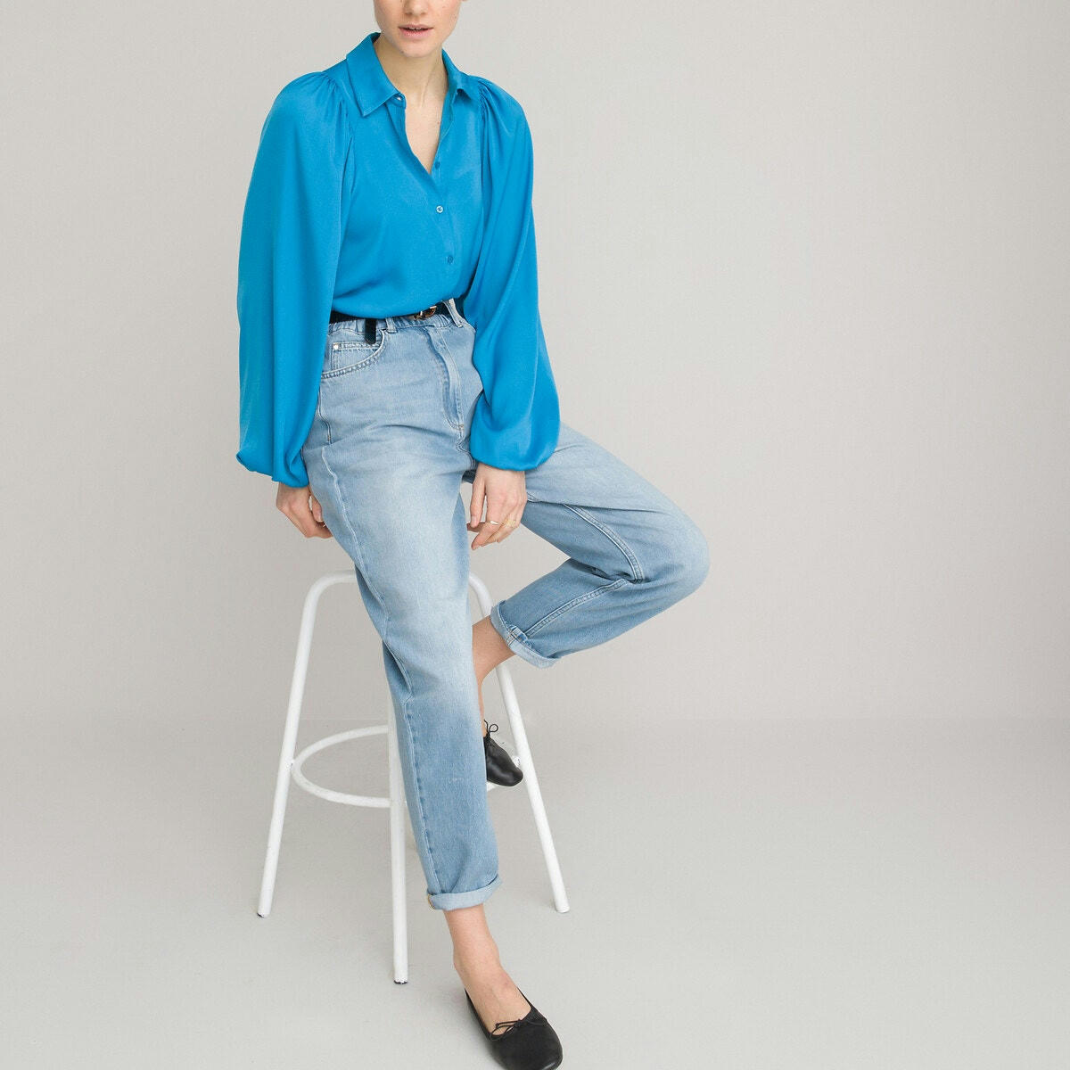 Chemise manches longues blousantes