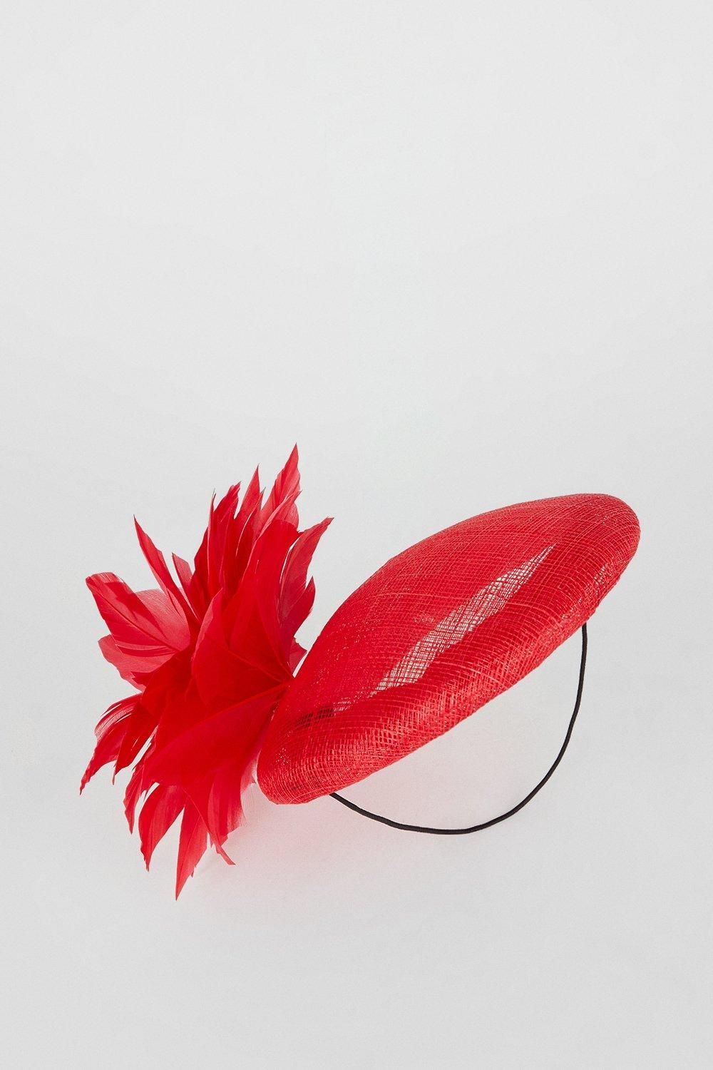 Coast Lisa Tan Feather Flower Pillbox Fascinator