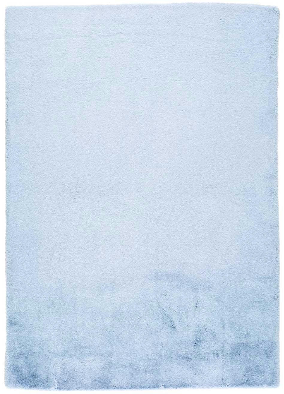 FOX - Tapis lavable extra doux en bleu clair, 80X150 cm