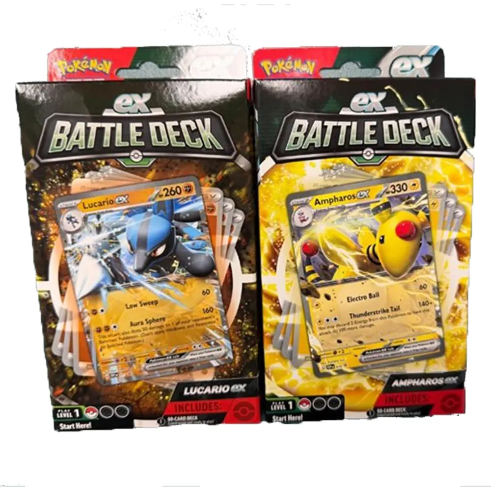 Pokemon Trading Card Game Ampharos EX & Lucario EX Battle Deck Trading Card english