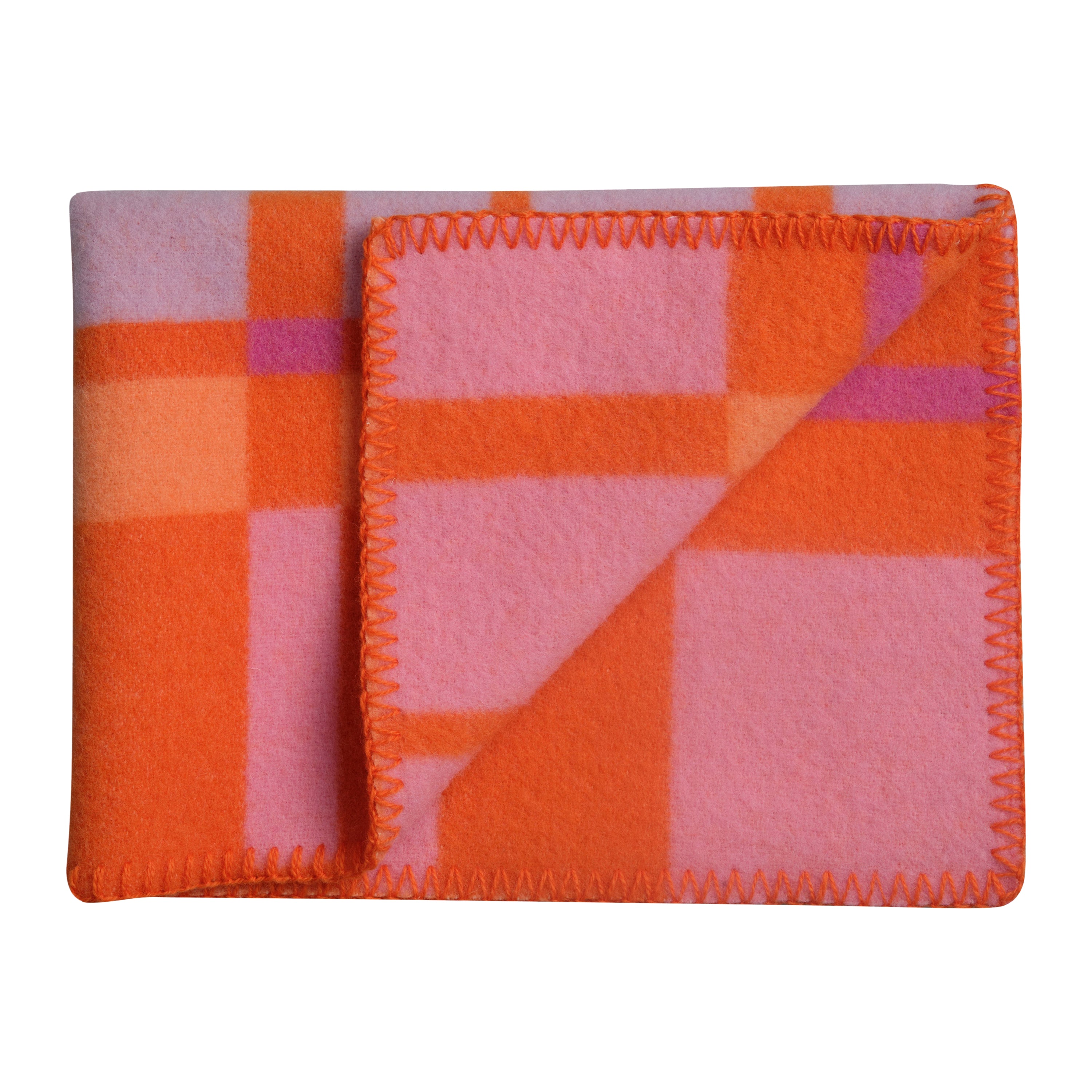 Røros Tweed City Plaid 135 x 200 cm - Oranje