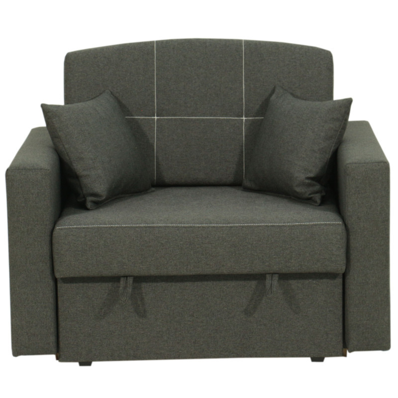 MONIKA szara sofa amerykanka jednoosobowa rozkładana