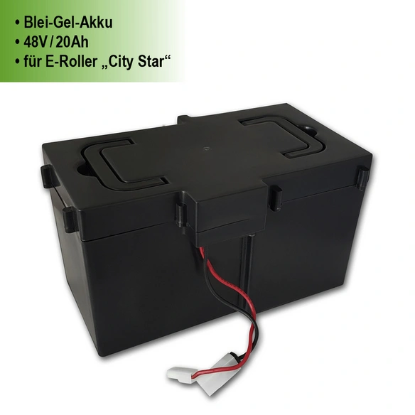 Ersatzakku »City Star«, Blei-Gel-Akku, 48 V, 960 Wh