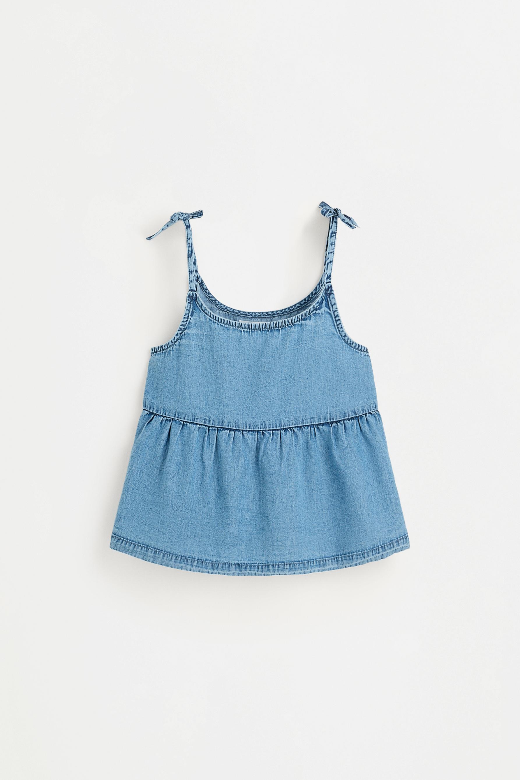 Top denim tirantes lazada