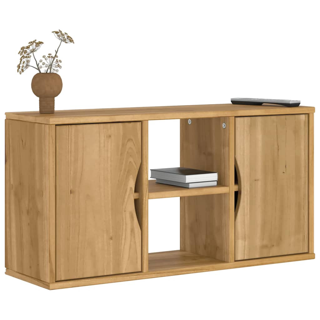 Szafka RTV 79x24x40 cm Drewno lite sosnowe