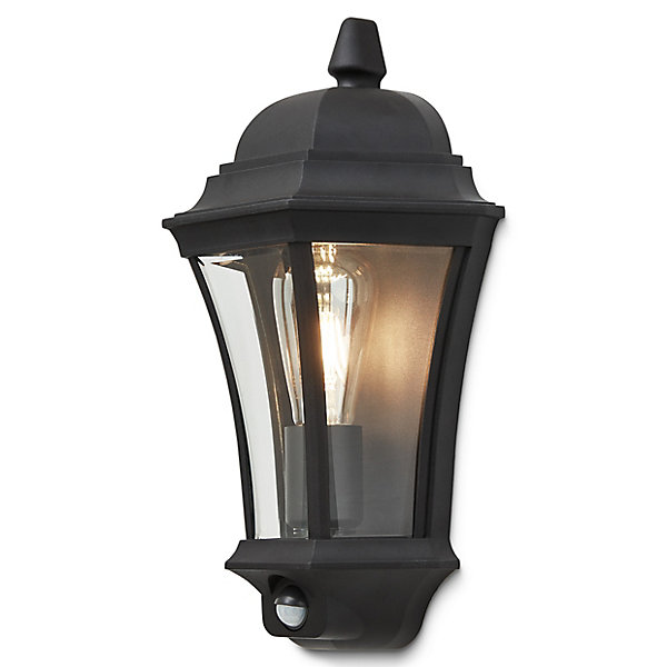 Applique murale à détection Richelieu E27 60W IP44 GoodHome noir