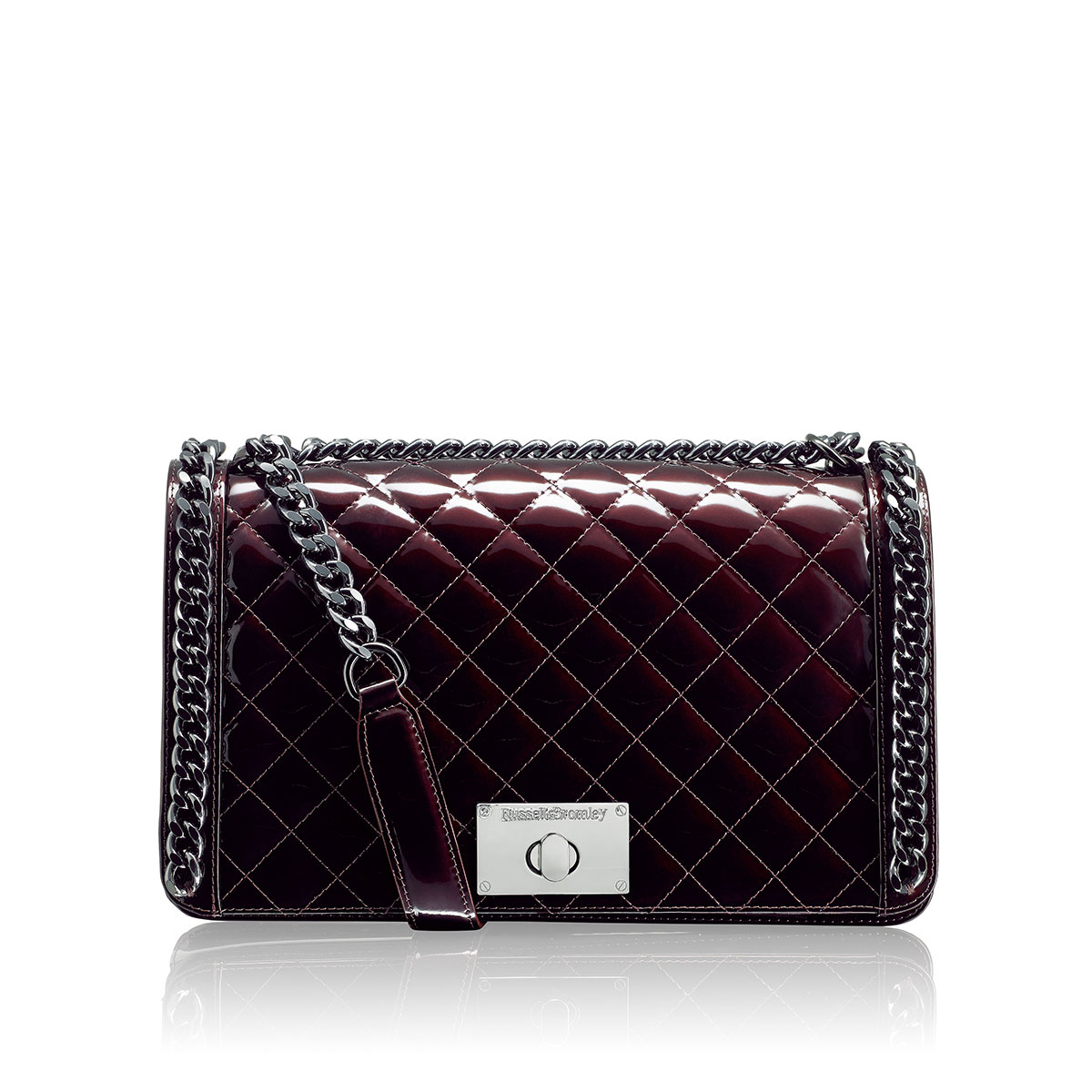 Russell & Bromley CHAINY Chain Trim Shoulder Bag