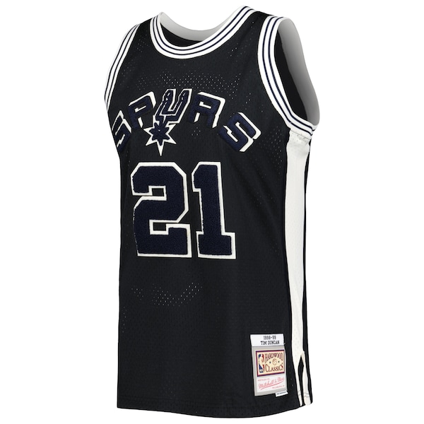 Tim Duncan San Antonio Spurs 1998/99 Hardwood Classics Off-Court Swingman Jersey - Black