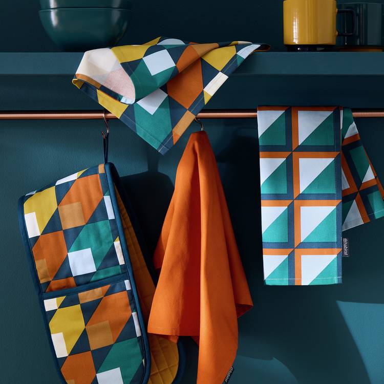 Habitat Geo Cube Textile Set - Blue