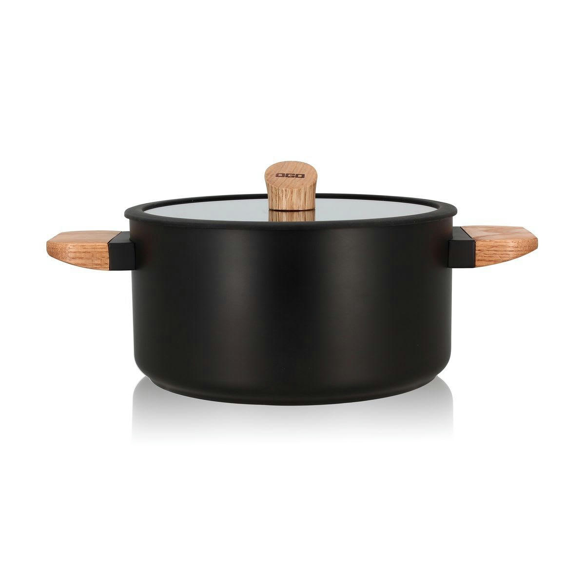 ECTOR - Faitout en aluminium et poignée en bois Ø24cm - compatible induction