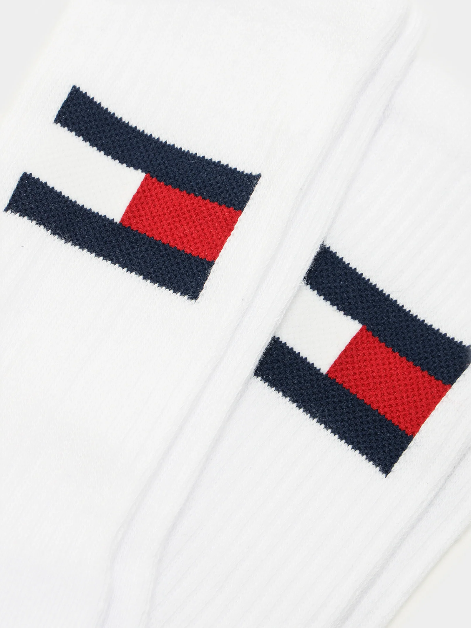 2 Pairs of Large Flag Cushion Crew Socks