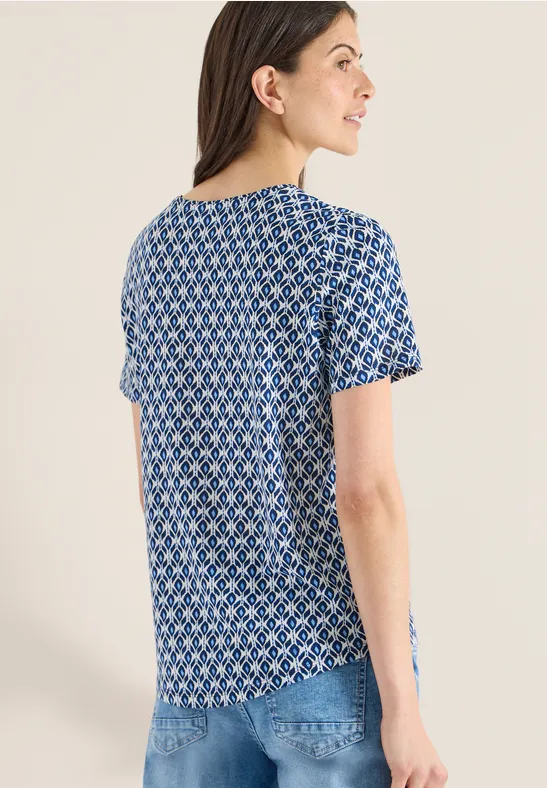 Basic T-Shirt mit Minimal Print
