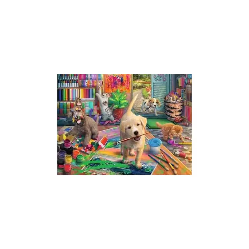 Puzzle Tierische Künstler