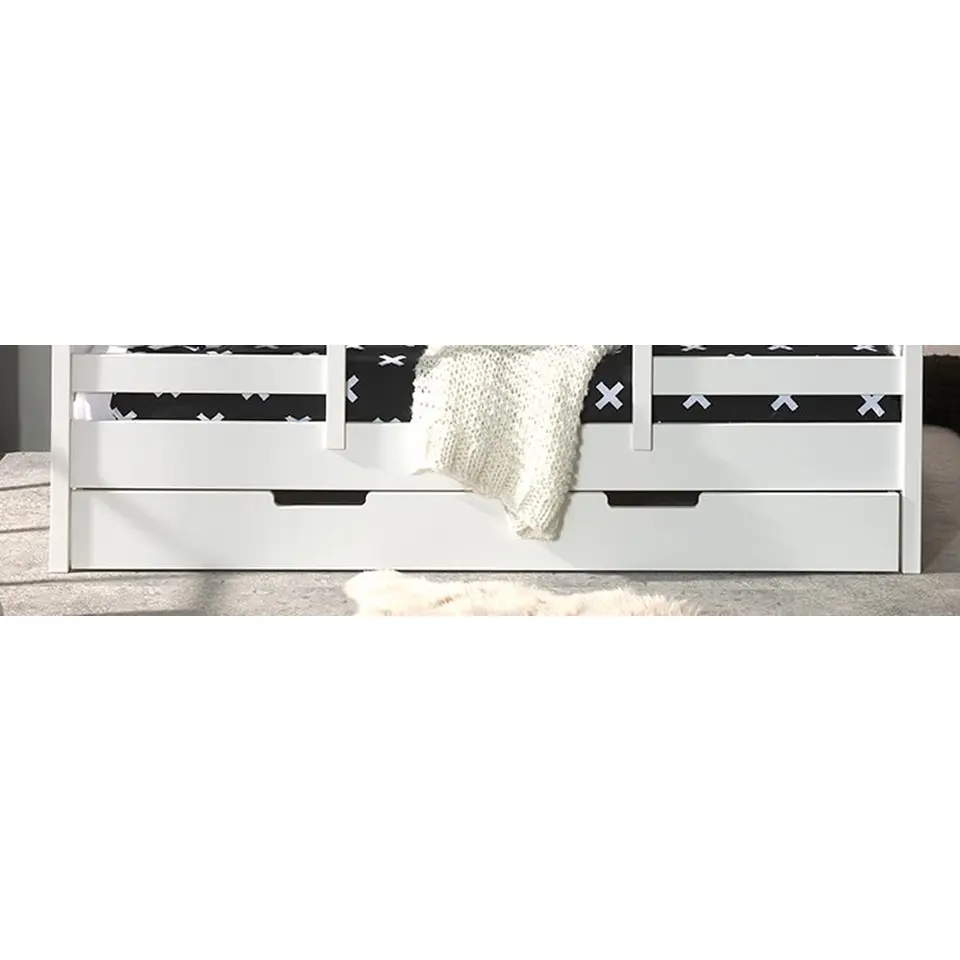 Vipack Bedlade/rolbed Huisbed - wit - 19x97x198 cm