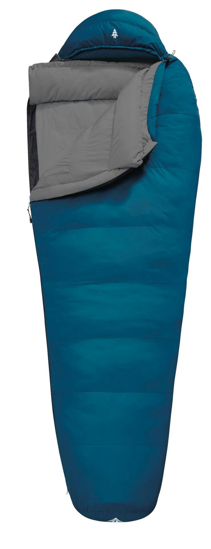 Woods Logan Insulated Cold Weather Mummy Sleeping Bag w/ Compression Sack, -7°C