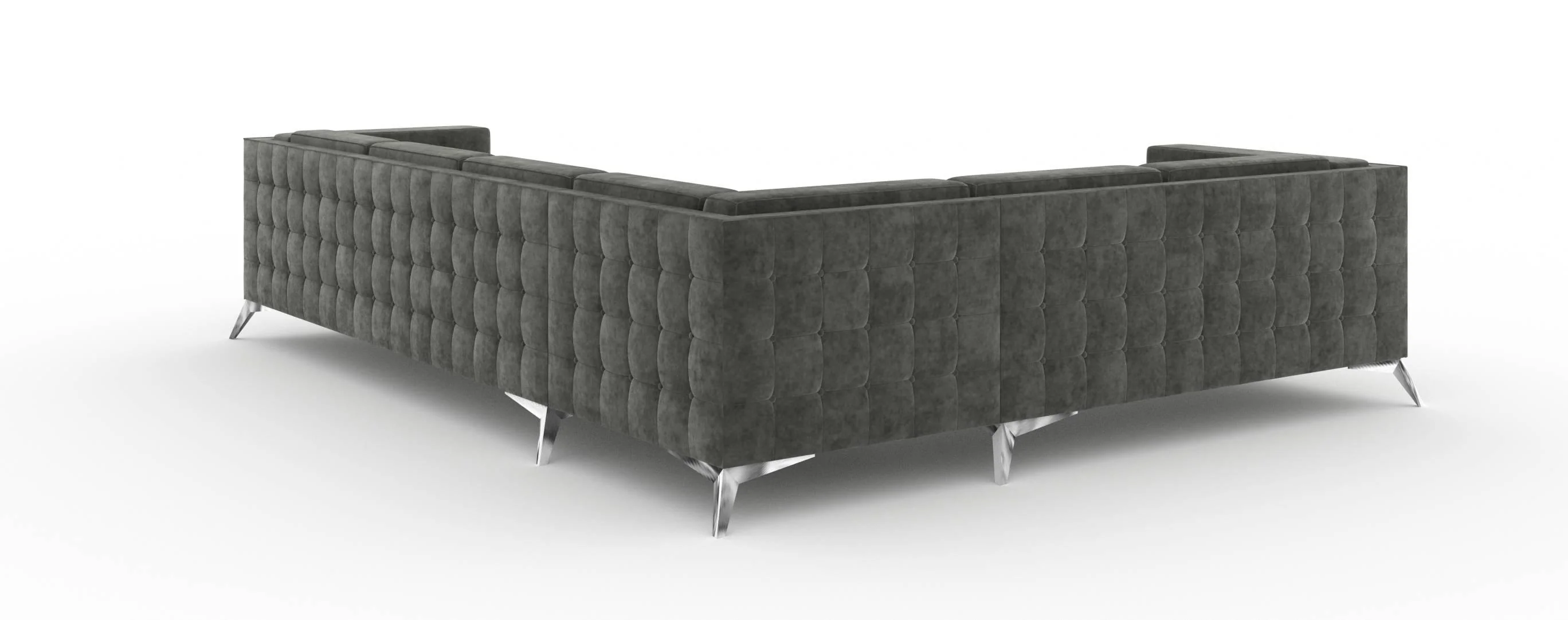 5-zitshoekbank Gusto links velvet