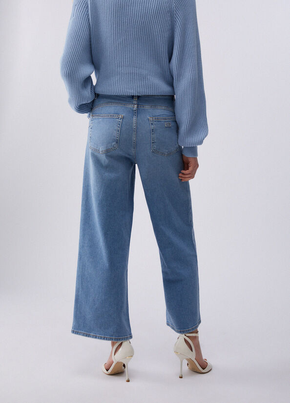 Jeans flare cropped
