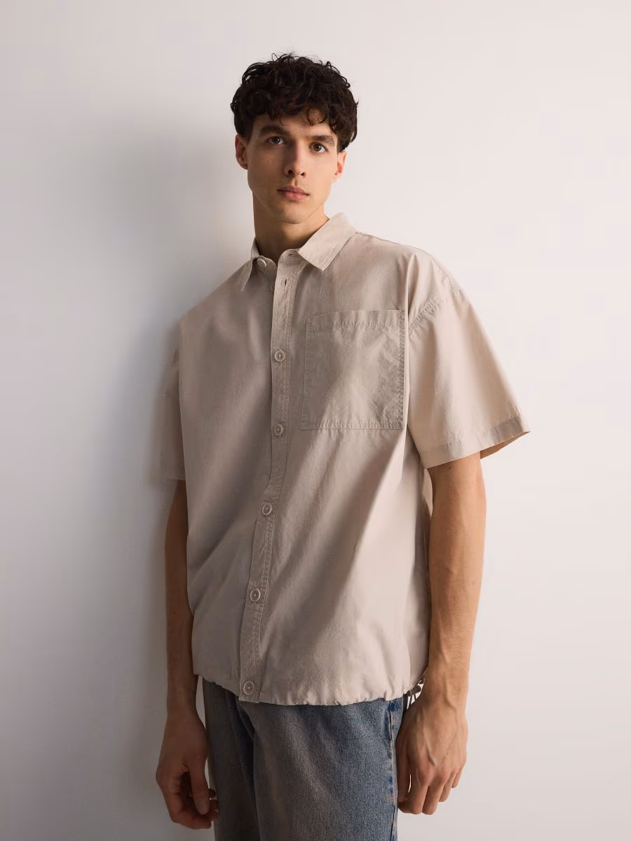Boxy Fit Short Sleeve Shirt