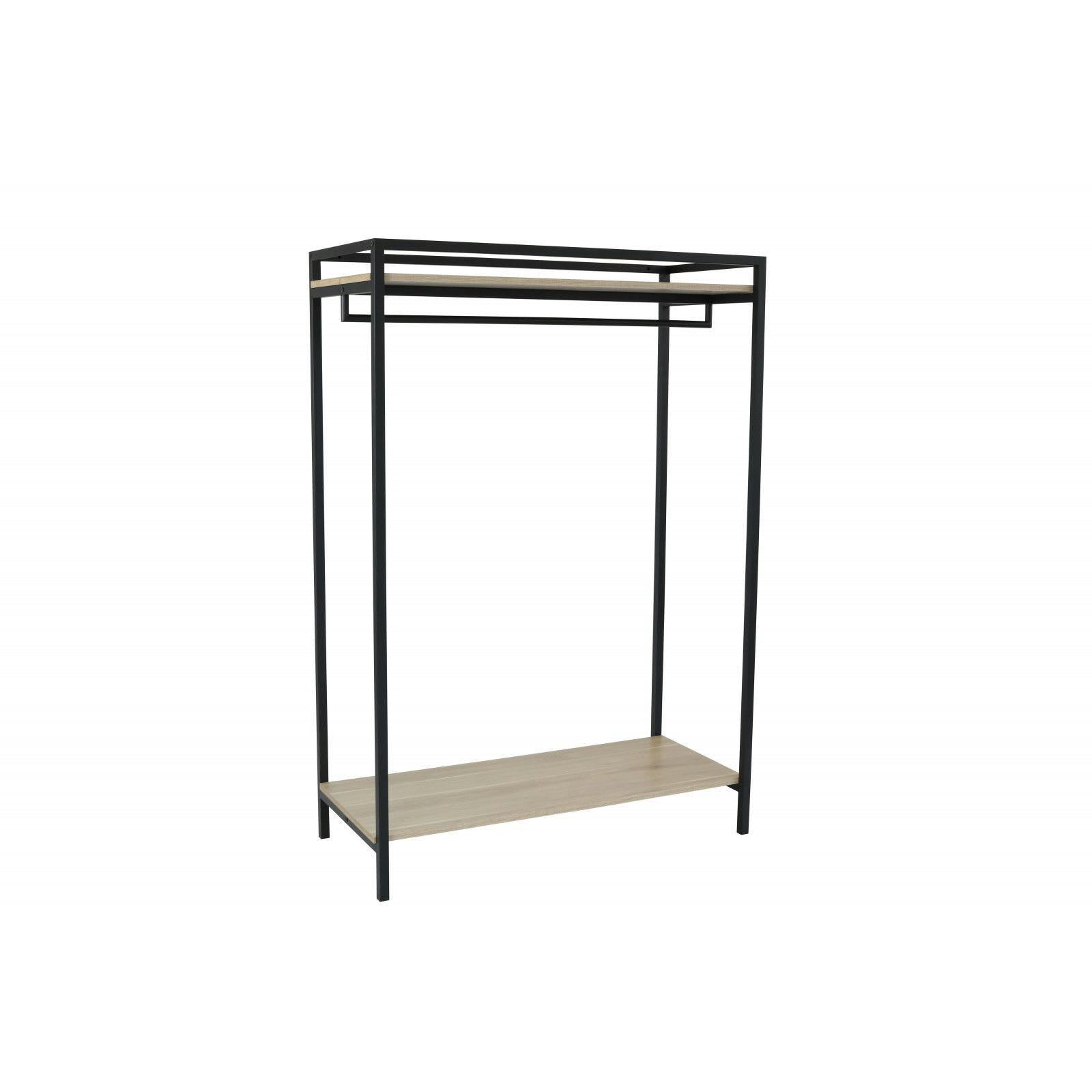 CINA - Portant vêtements bois et métal L110 x H160 cm