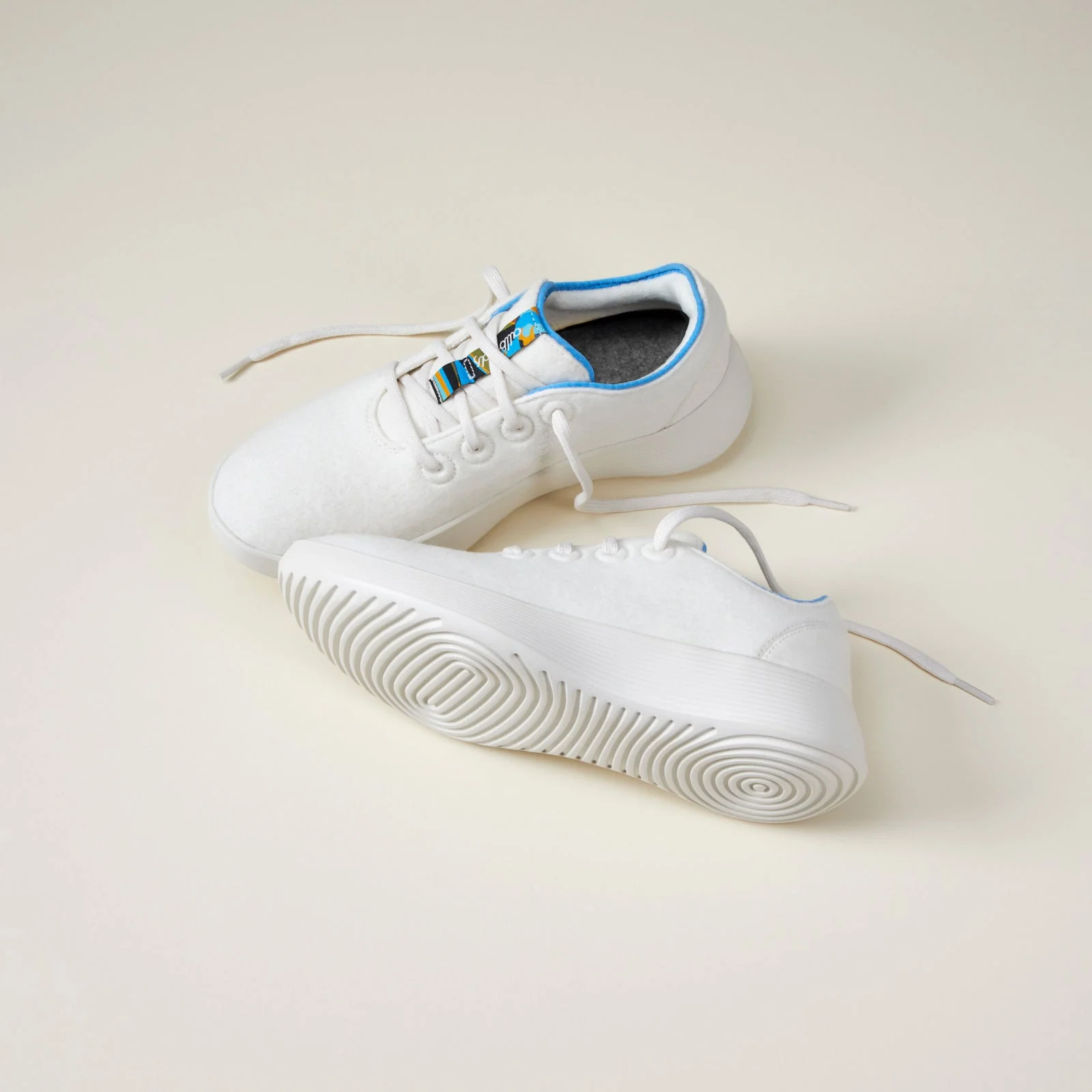 Women's Wool Runner Go - Natural White/NZ Blue (Natural White Sole)