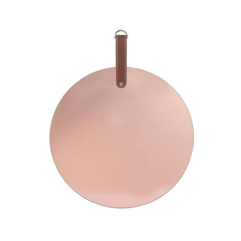 - Miroir cuivre rose avec anse rond
