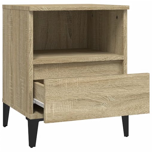 NNEVL Bedside Cabinets 2 pcs Sonoma Oak 40x35x50 cm
