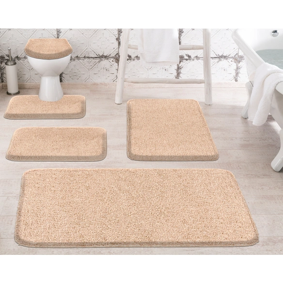 Badematte »Melange«, BxL: 50 x 60 cm, beige, aus 100% Polyacryl
