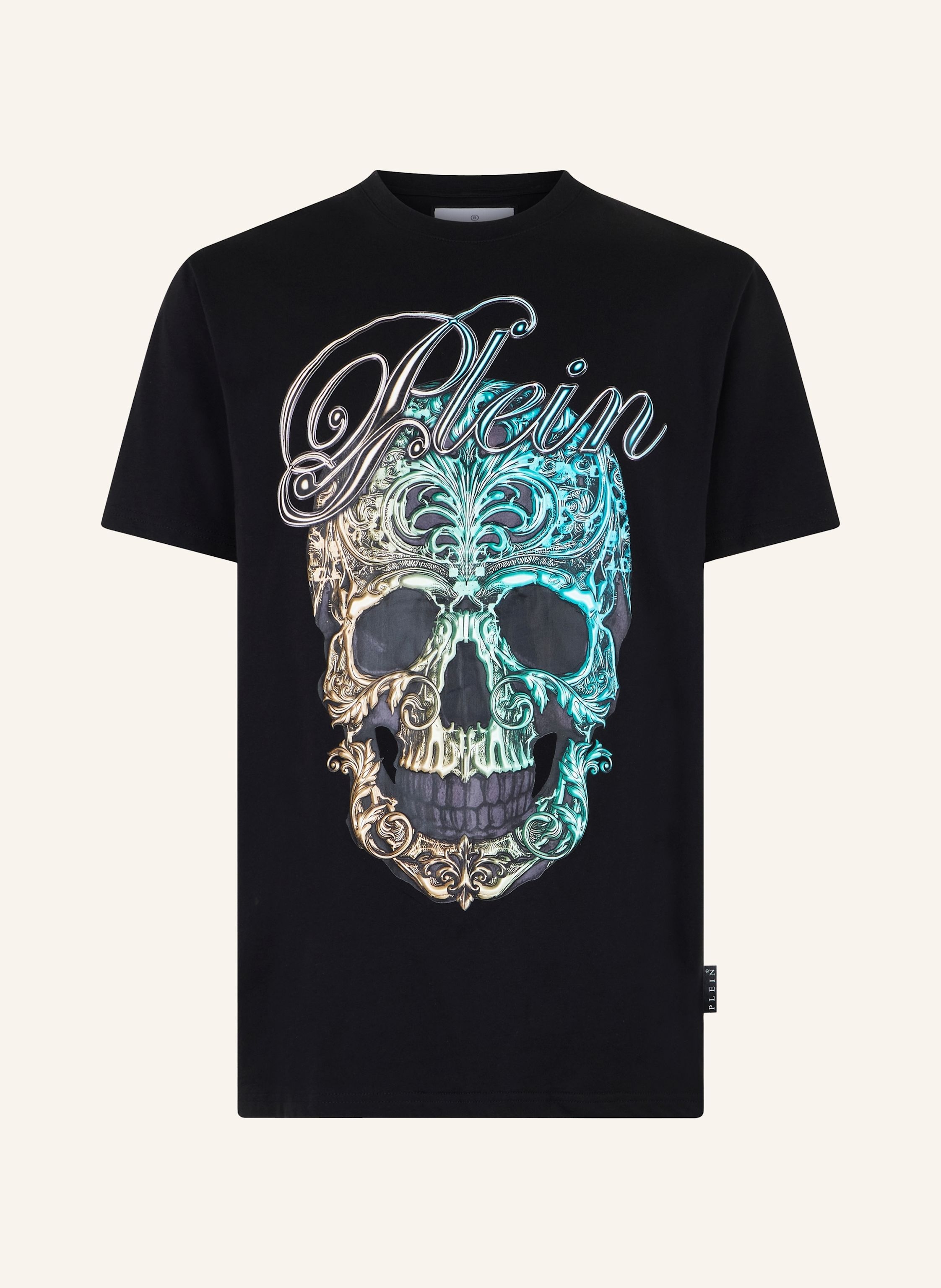 PHILIPP PLEIN Kurzarm-Rundhals-T-Shirt SKULL