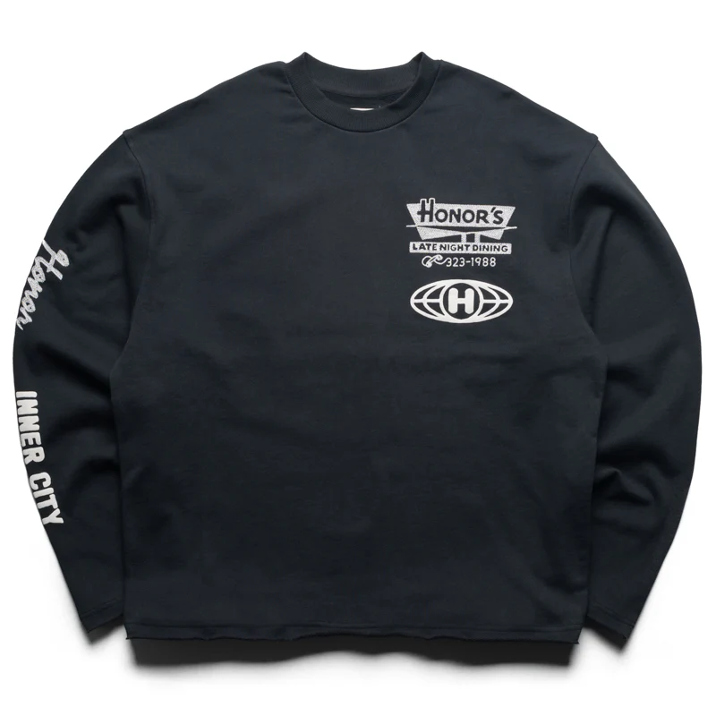 Honor The Gift Mixed Logo Crewneck - Black