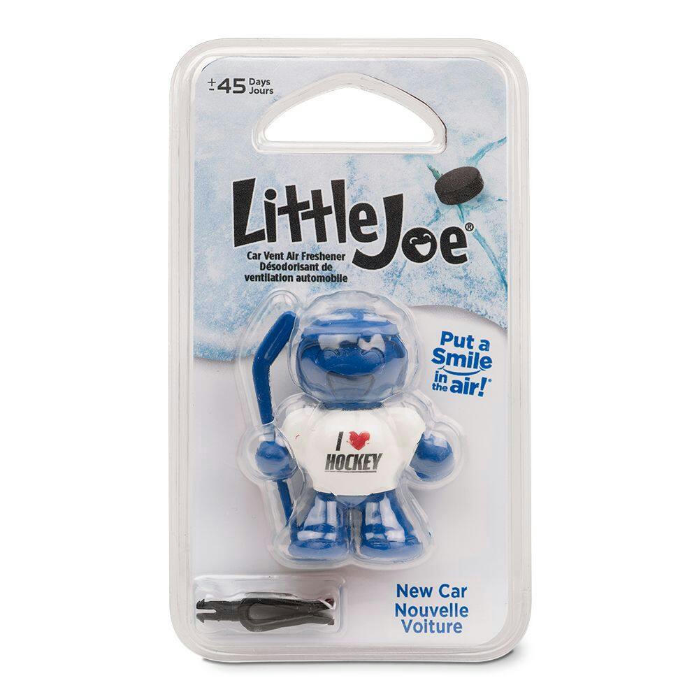 Little Joe Hockey New Car 3D Air Freshener, Blue