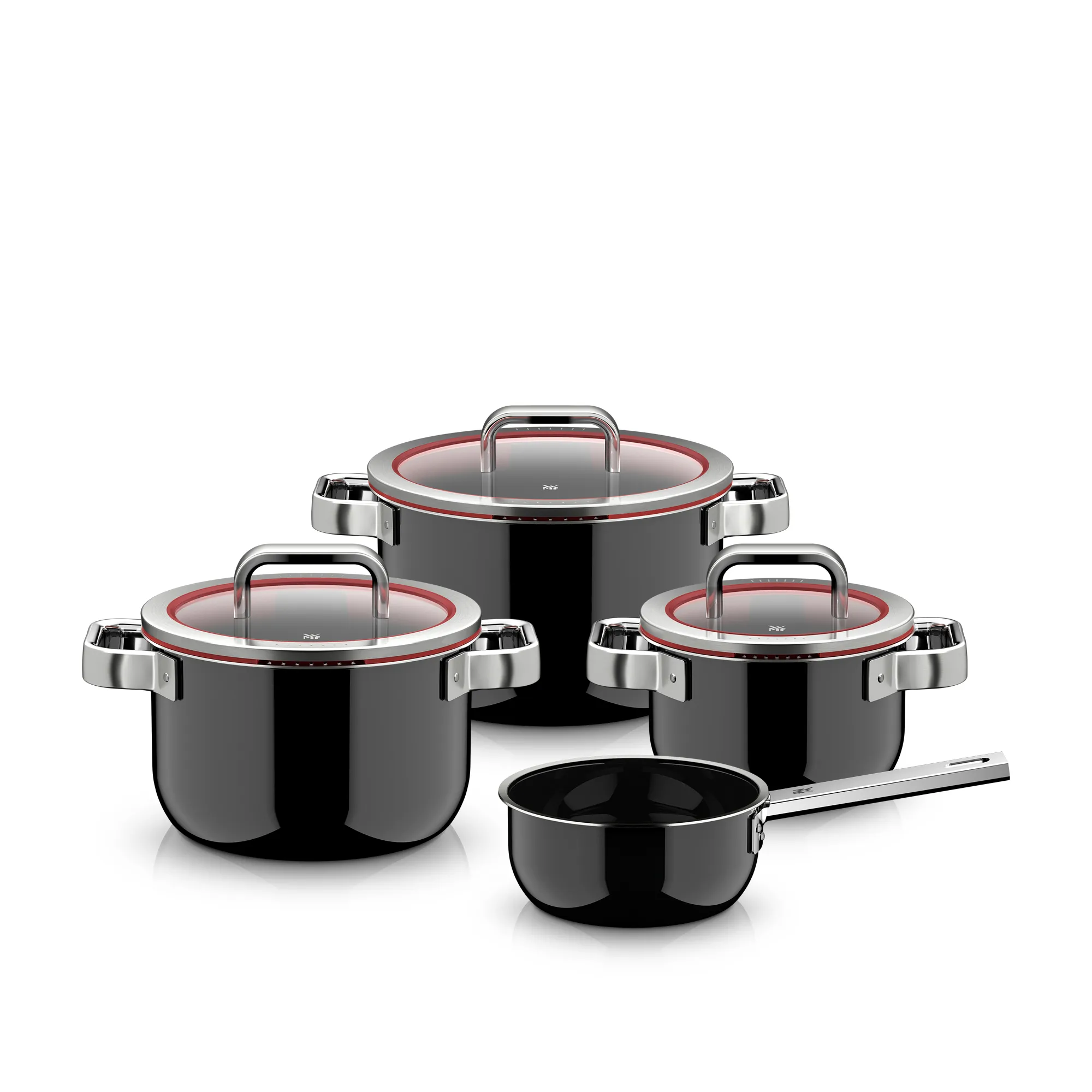 Fusiontec Function Pro, 4-Piece Cookware Set, Black