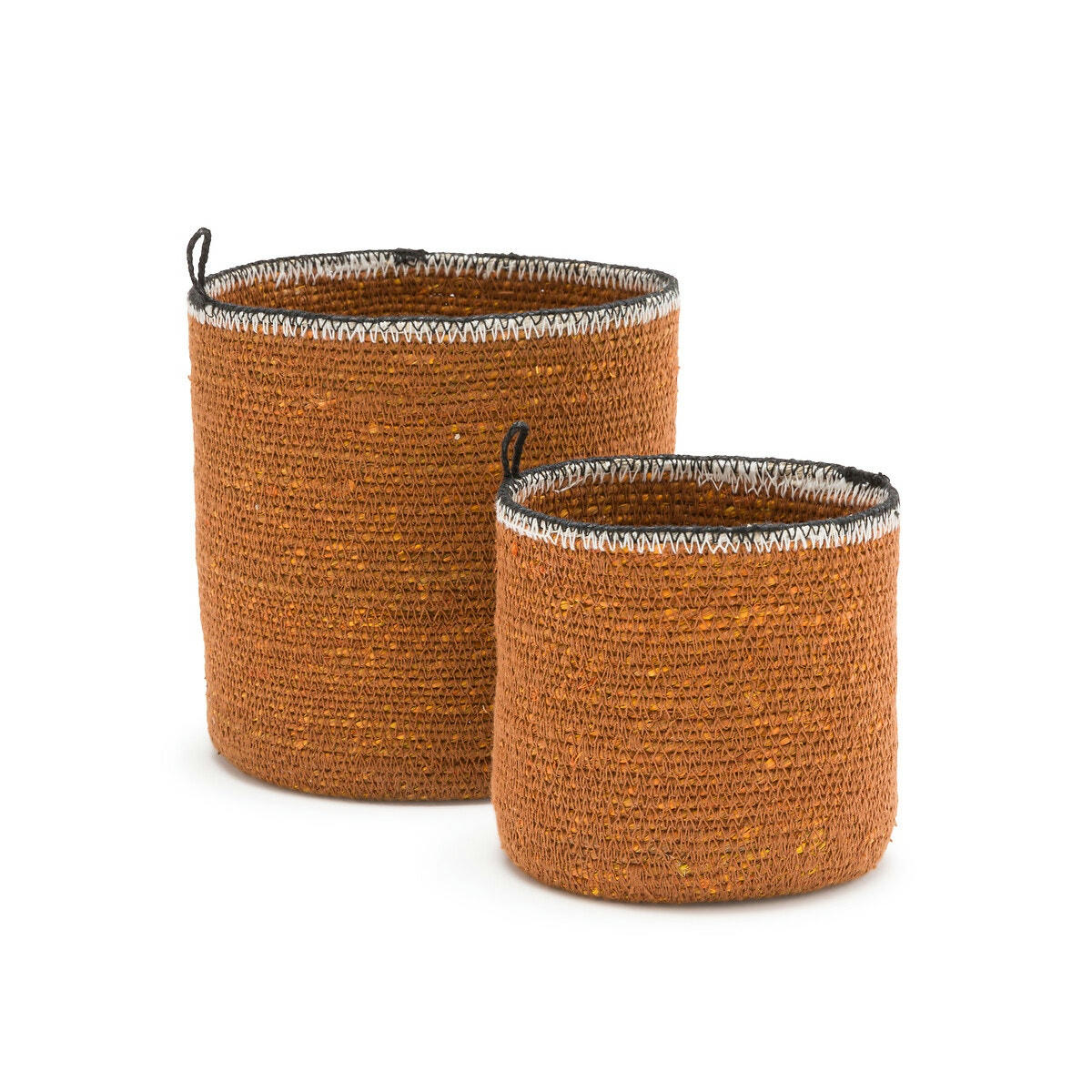 Lot de 2 paniers muraux en herbier, Saski