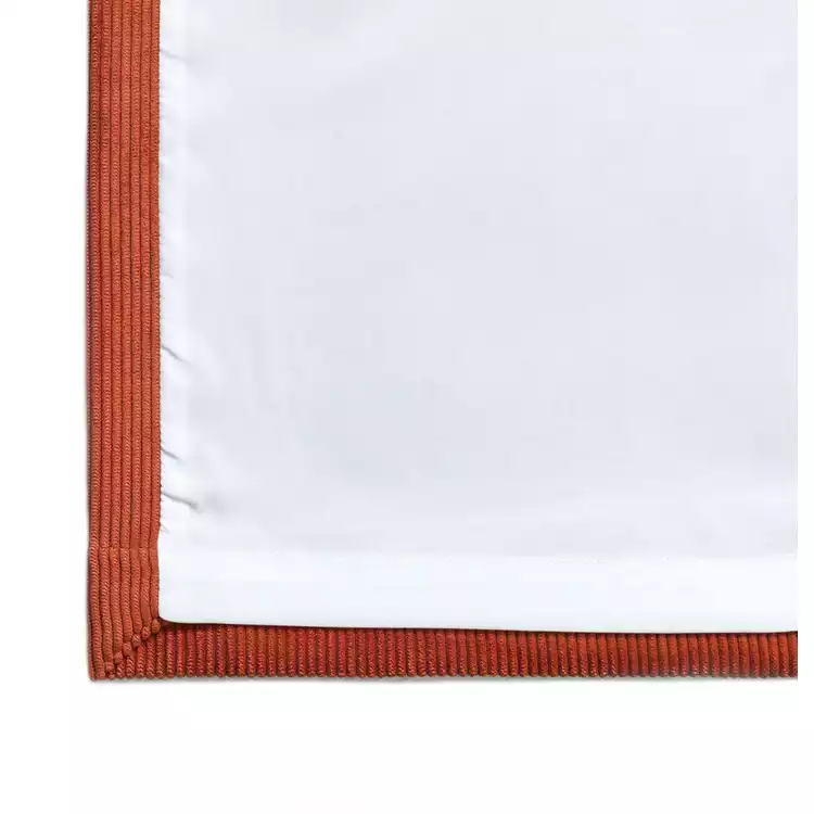 Habitat Cord Eyelet Curtains - Terracotta - 117x137cm