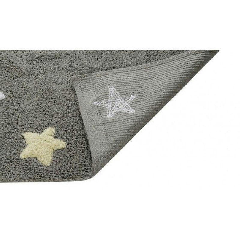 ÉTOILES - Tapis coton motif étoiles multicolores 120x160