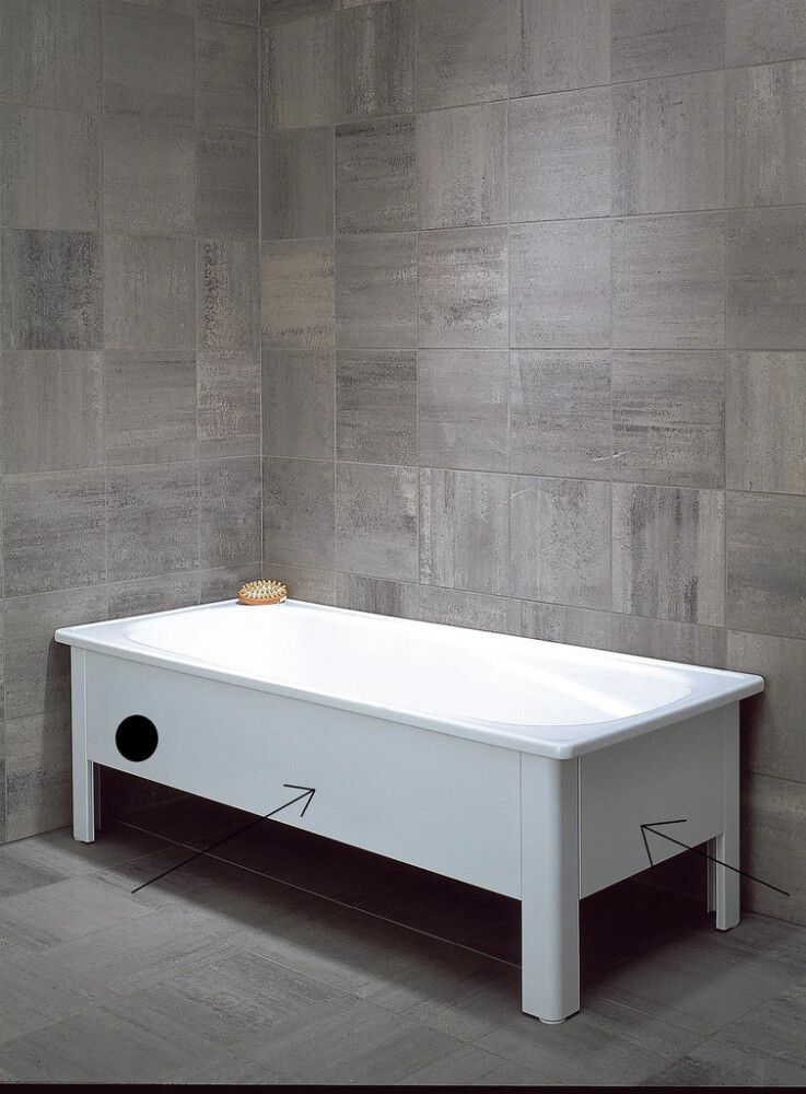BADEKAR HALVFRONT SVEDBERGS 160CM HVIT