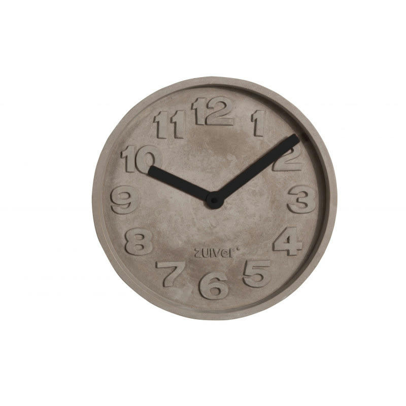 CONRETE TIME - Horloge en béton noir