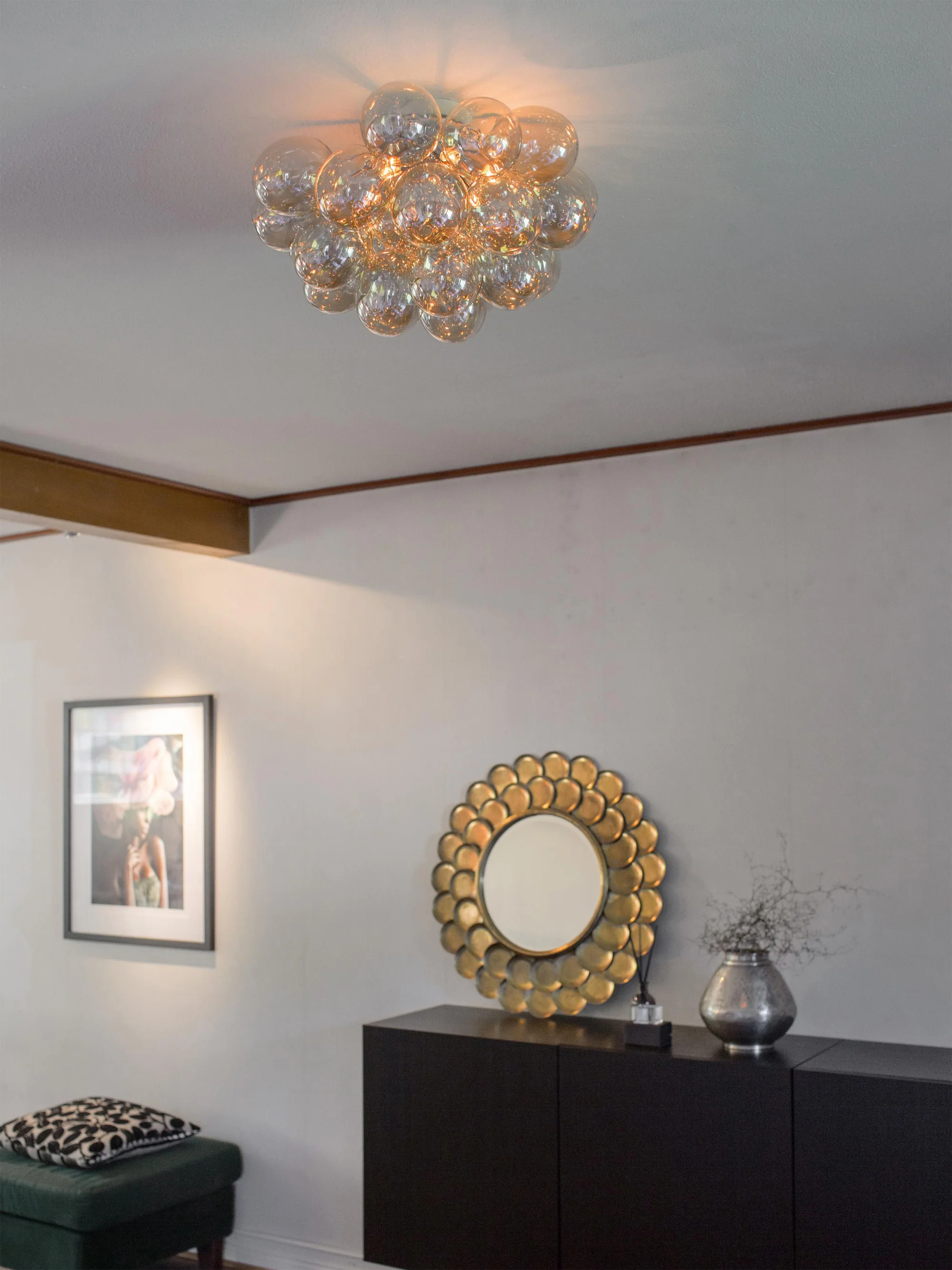 Mundgeblasene LED-Deckenleuchte Gross