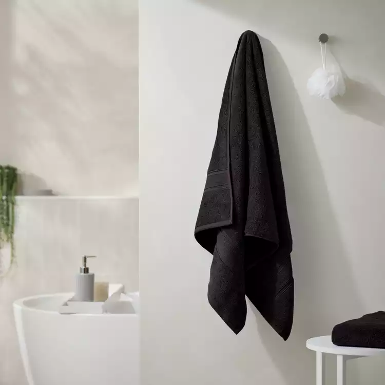 Habitat Supersoft Bath Towel - Black