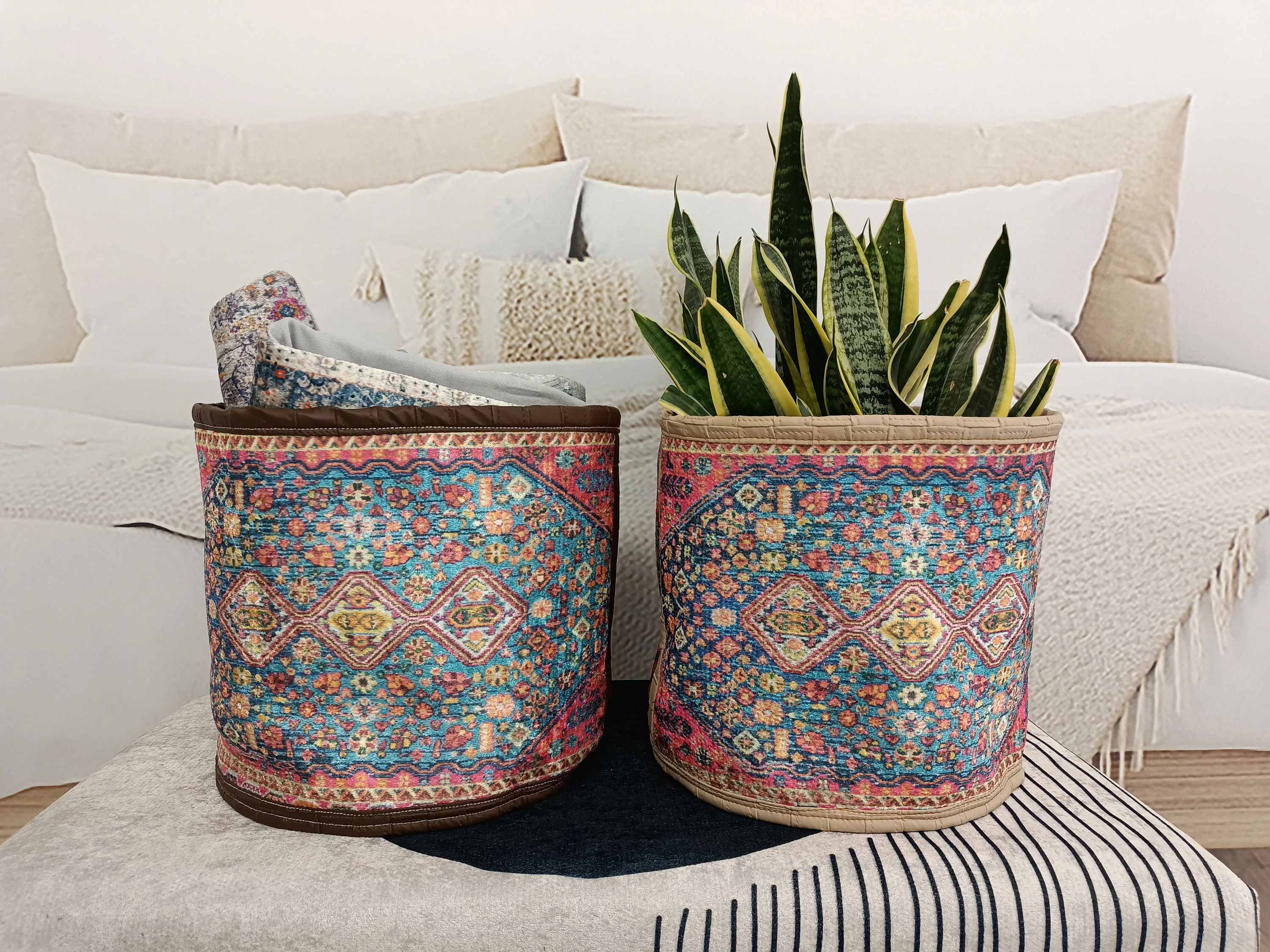 basket for plants, planter bag, plant pot cover, towel basket, planter pack, big basket, plant pot box, pantry basket, plant tote, PTB 40-2