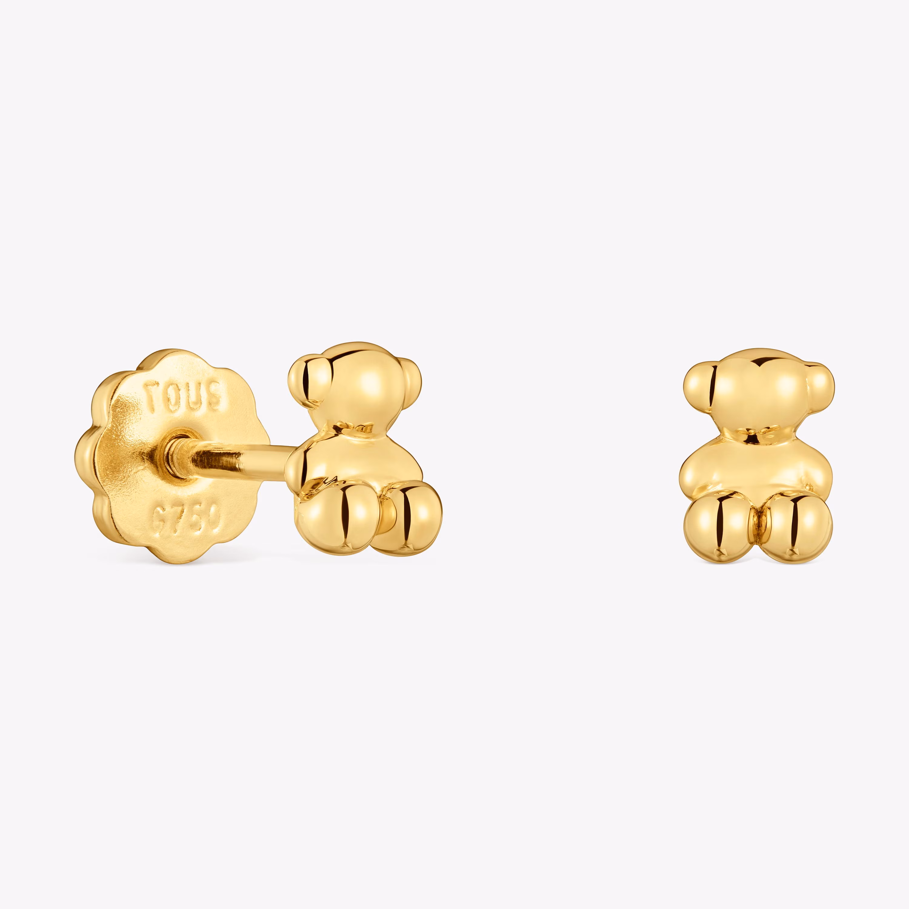 Pendientes de oro Bold Bear