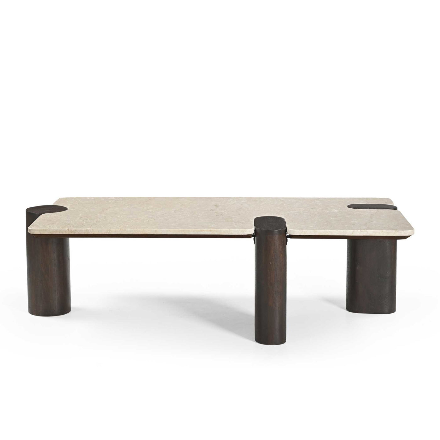 Starfurn Salontafel Maeve - Rechthoek Hout/Marmer - 128x60x36cm
