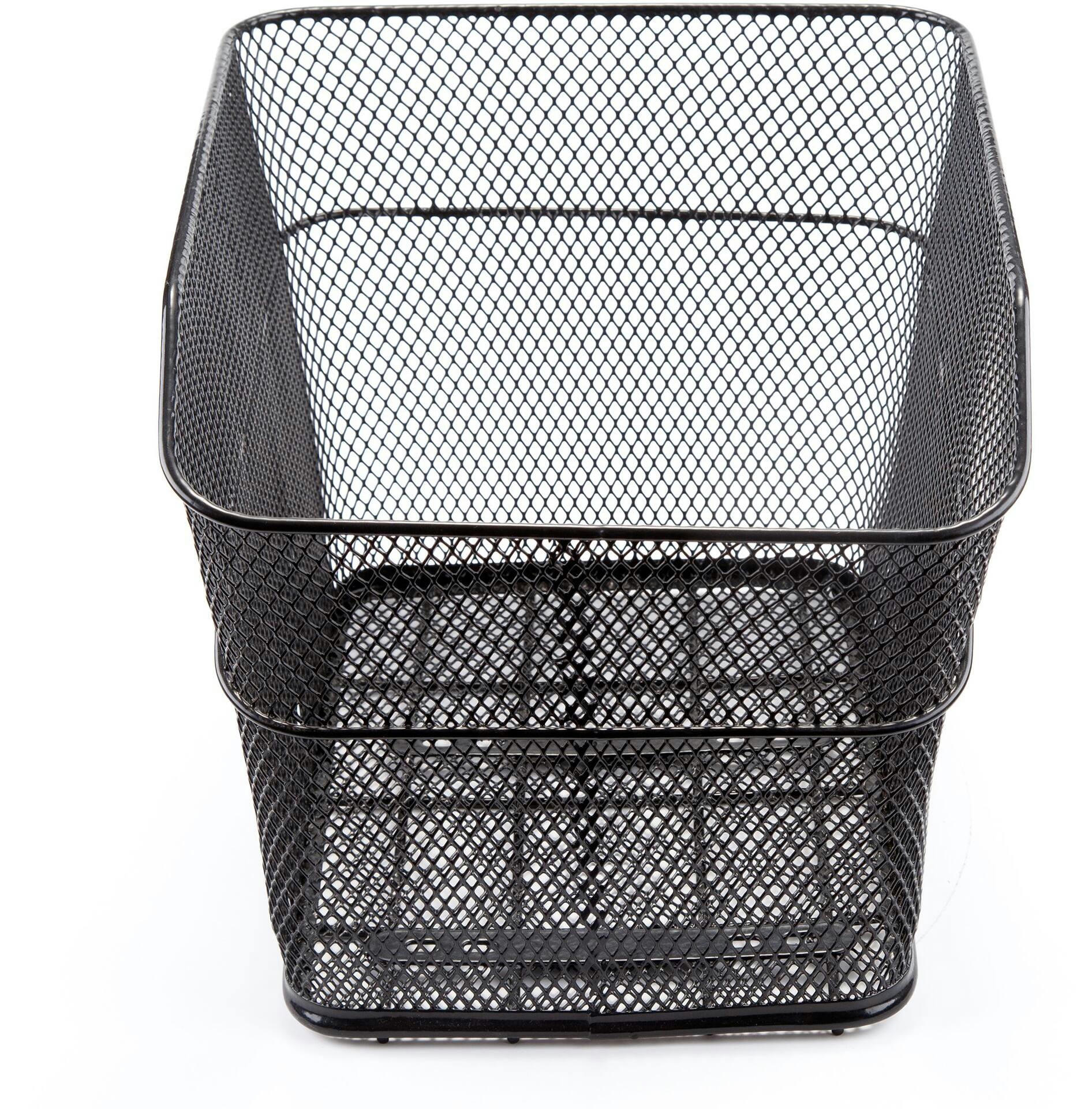 Supercycle Steel Rear Bike Basket w/Mounting Hardware, Black