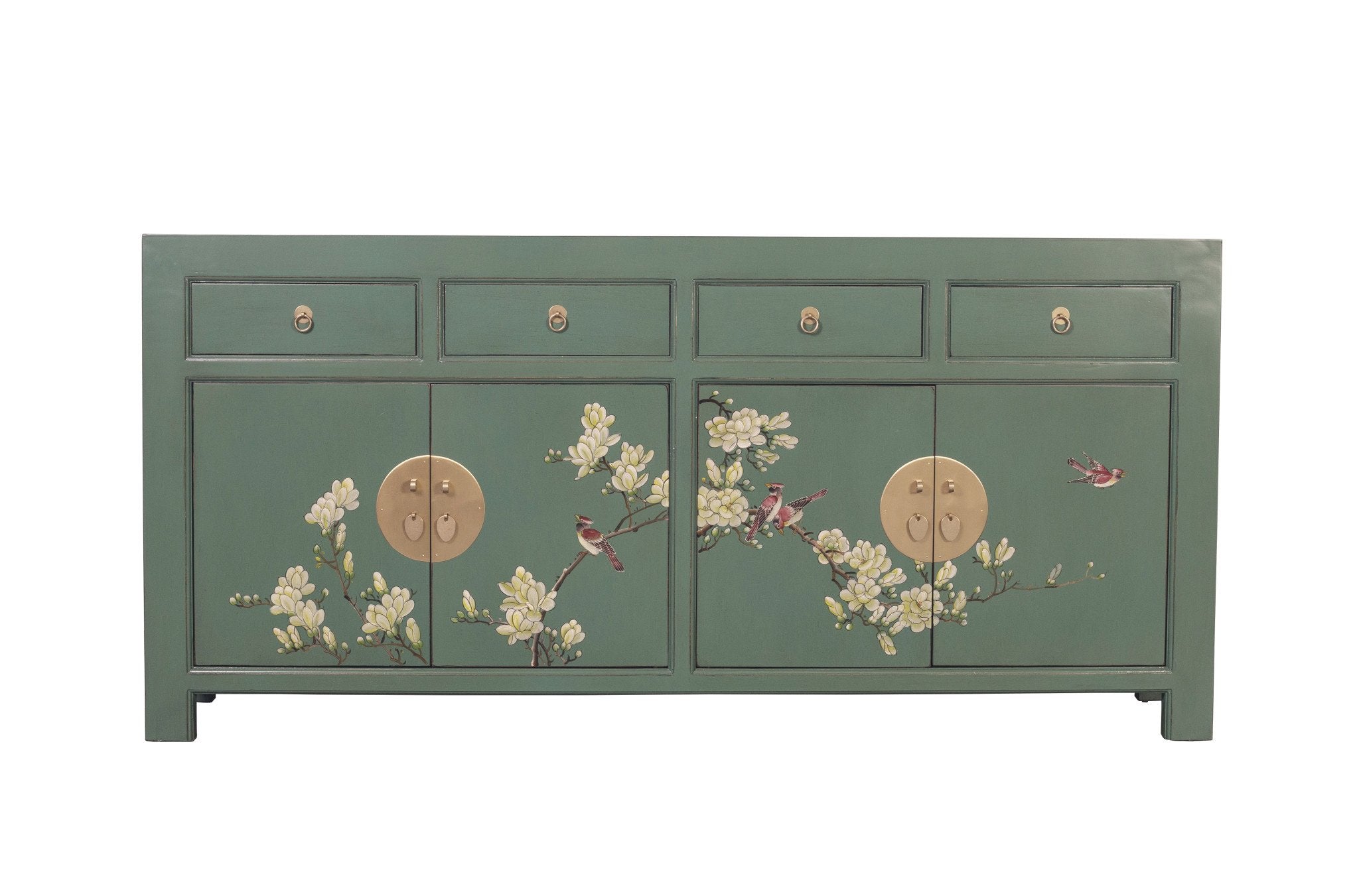 Fine Asianliving Chinese Dressoir Olijf Grijs