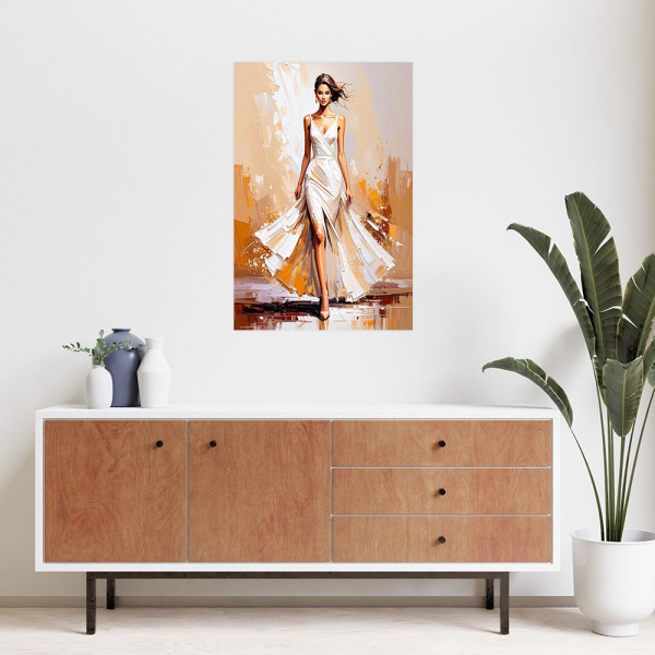Naklejka na ścianę Feeby Modelka na pokazie mody 20x30